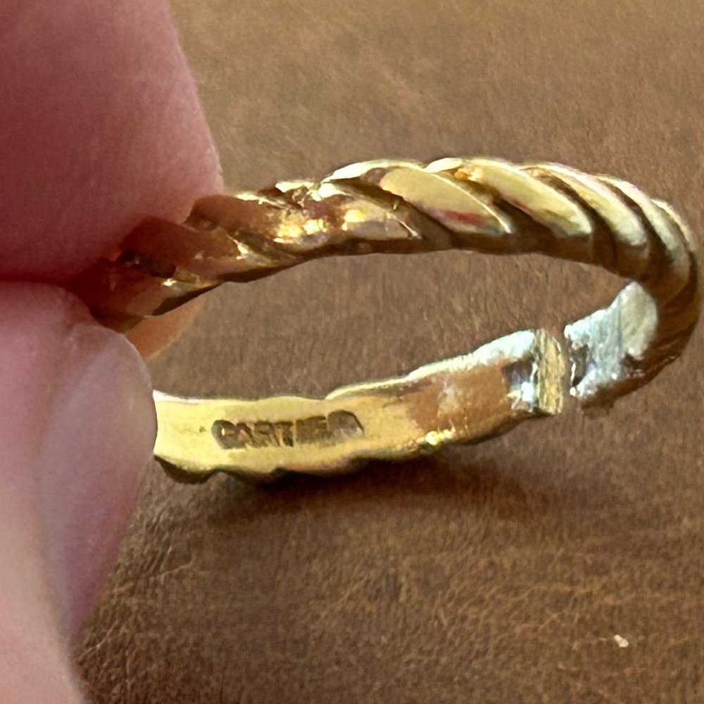 18 k Gold Braided Ring (purchased from Cartier)